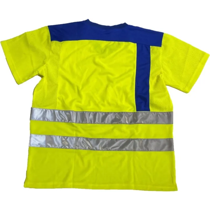T-shirt hv jaune aéré spécial été dos