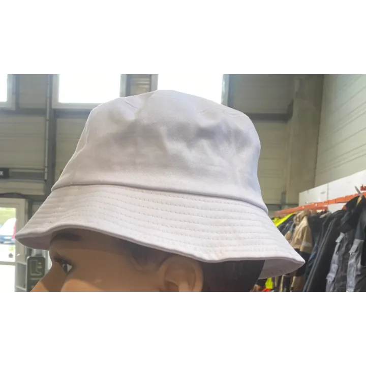 Bob ou chapeau blanc taille enfant et adulte coton