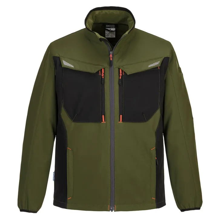 Veste T750 Softshell WX3 vert olive imper respirante doublée micro polaire