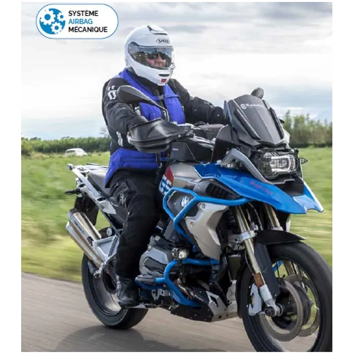Airbag MOTO AIRNEST sécurité mécanique multi color HELITE