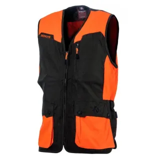 Gilet sans manche spéciale chasse CLASSY orange marron