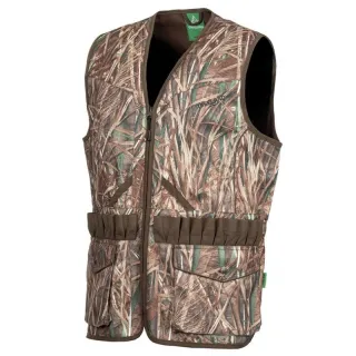 Gilet camouflage chasse sans manche ROSEAUX TREELAND