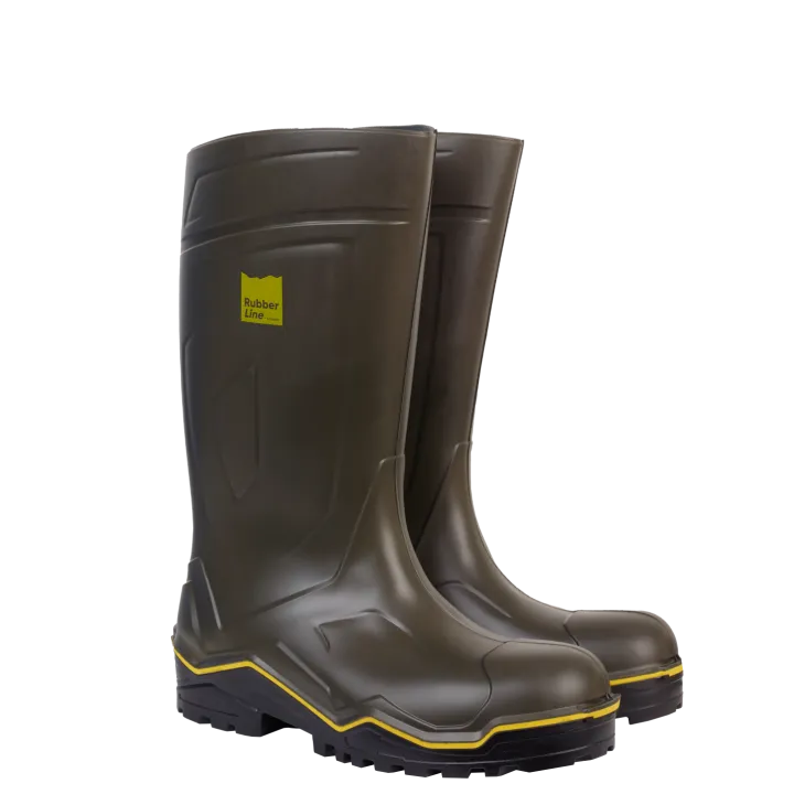 Botte de travail nouvelle génération RUBBER 04 verte SOLIDUR par 2