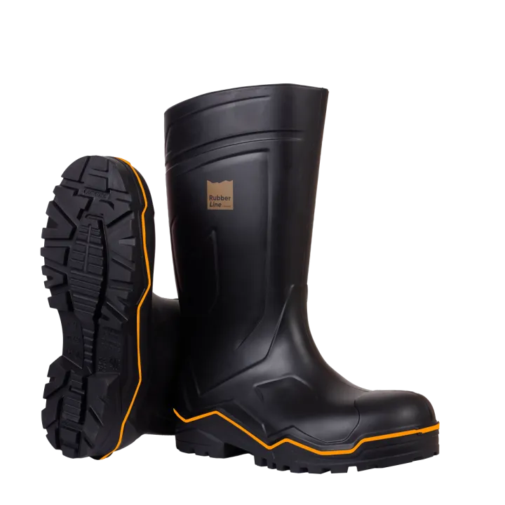 Botte de sécurité nouvelle génération RUBBER S5 noir SOLIDUR