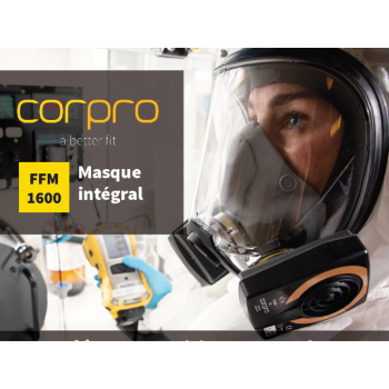 FFM 1600 masque complet taille M CORPRO sans cartouches profile