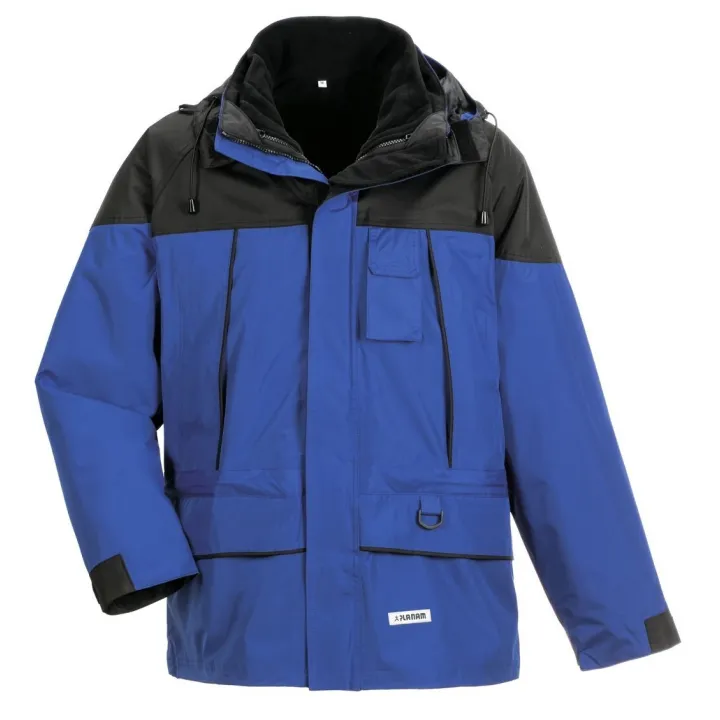 Parka de travail 3 en 1 hiver et mi saison froid et pluie twister bleu