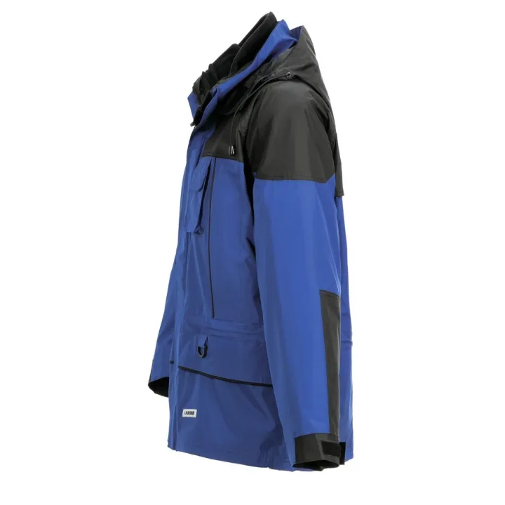Parka de travail 3 en 1 hiver et mi saison froid et pluie twister bleu profil