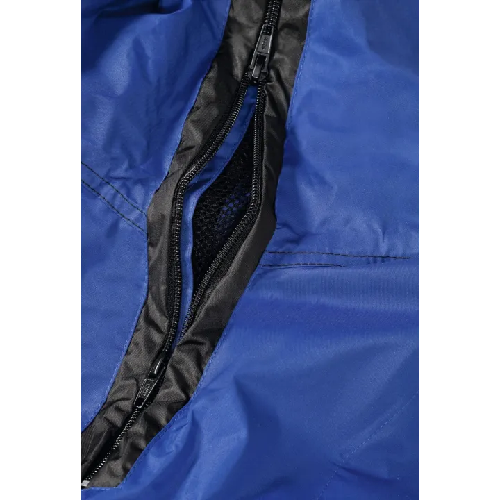 Parka de travail 3 en 1 hiver et mi saison froid et pluie twister bleu aération