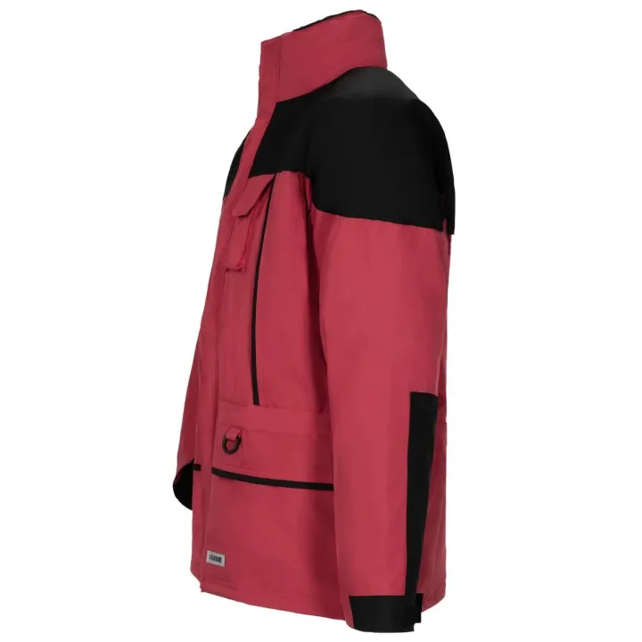 Parka de travail 3 en 1 hiver et mi saison froid et pluie twister rouge profil