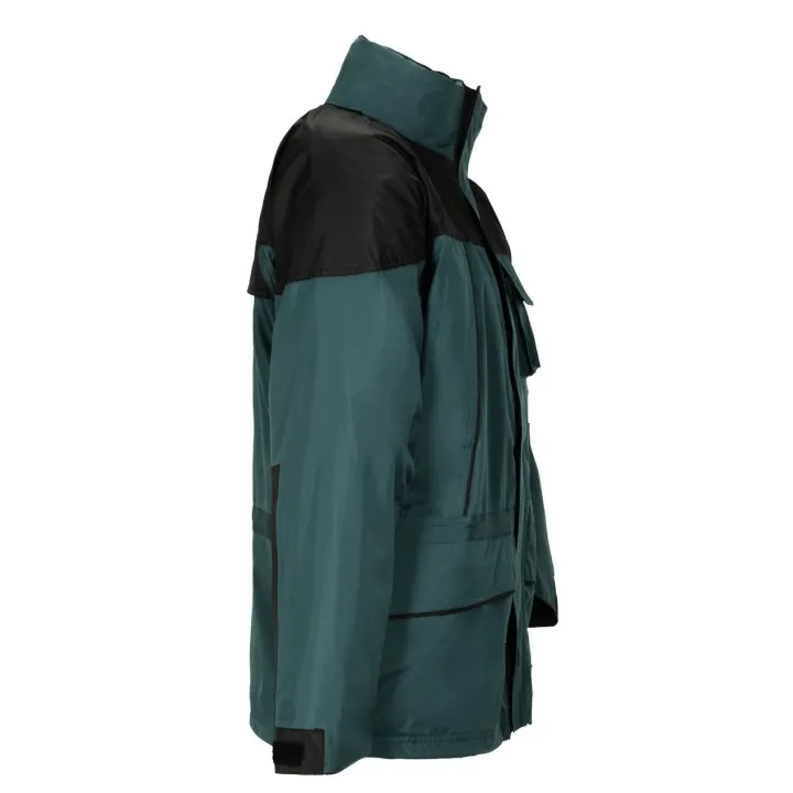 Parka de travail 3 en 1 hiver et mi saison froid et pluie twister verte profil