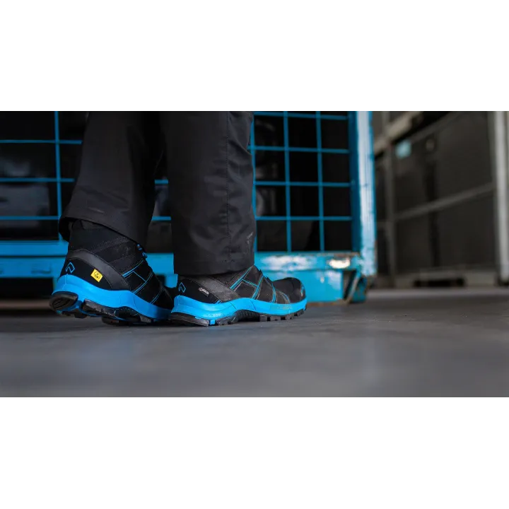Chaussure HAIX Black Eagle Safety 40 Mid black blue sécurité GORE TEX® HAIX