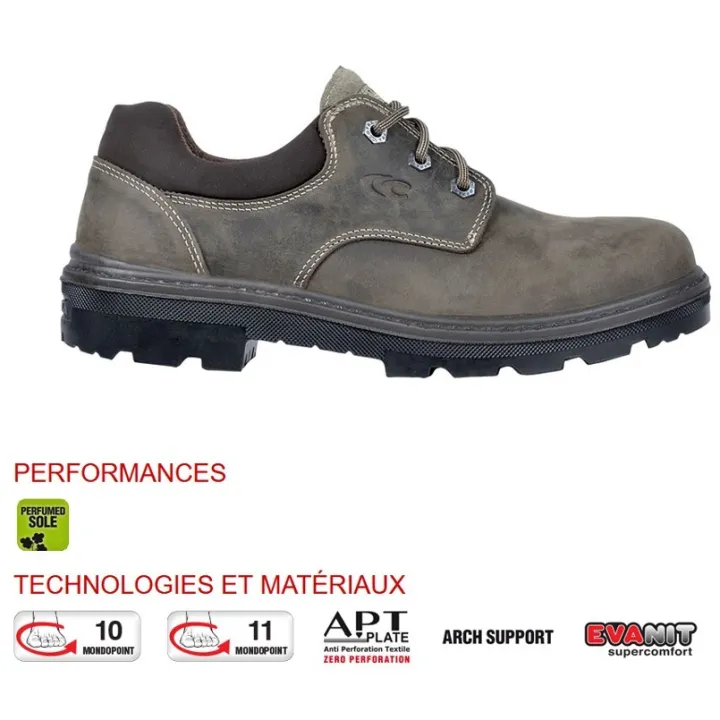 Chaussure sécurité basse nubuck TEX BIS S3 COFRA