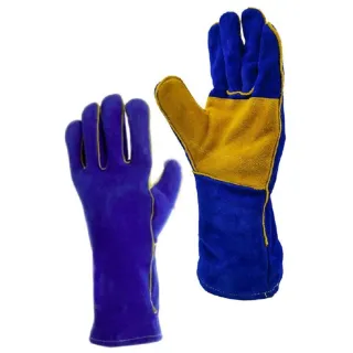 Gant soudeur croûte de bovin bleu NT PRO
