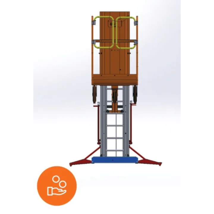 Nacelle élévatrice manuelle 3.6 à 4.9m selon modèle FEE