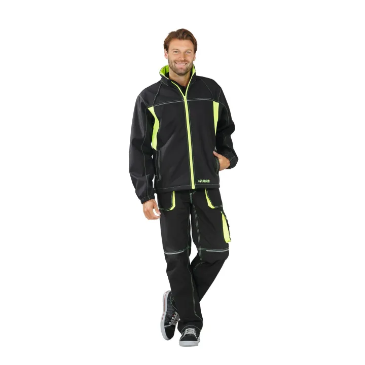 Veste de travail Softshell BASALT NEON PLANAM 6290 anthracite jaune