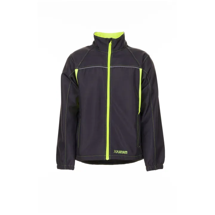 Veste de travail Softshell BASALT NEON PLANAM 6290 anthracite jaune face