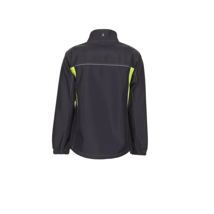 Veste de travail Softshell BASALT NEON PLANAM 6290 anthracite jaune dos