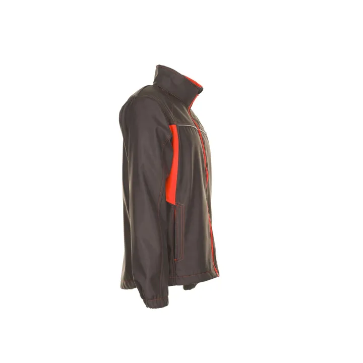 Veste de travail Softshell BASALT NEON PLANAM 6291 marine orange profil 1