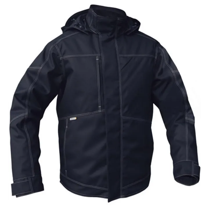 Veste hiver haut de gamme MINSK robuste et imperméable bleue nuit