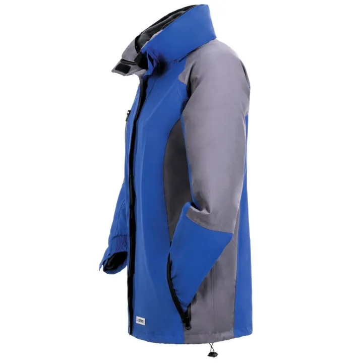 Veste Femme 3 en 1 avec polaire amovible Shape bleu gris planam profil