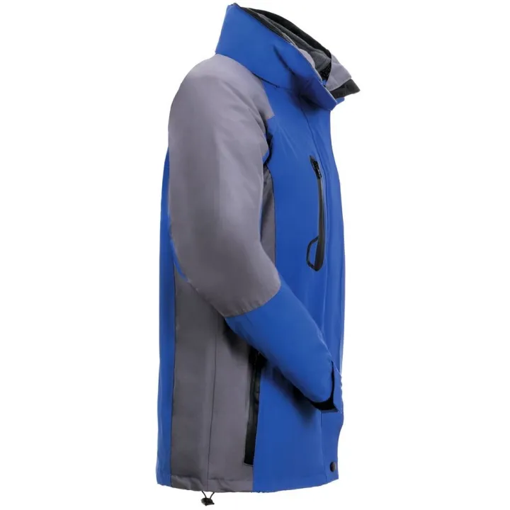 Veste Femme 3 en 1 avec polaire amovible Shape bleu gris planam profil