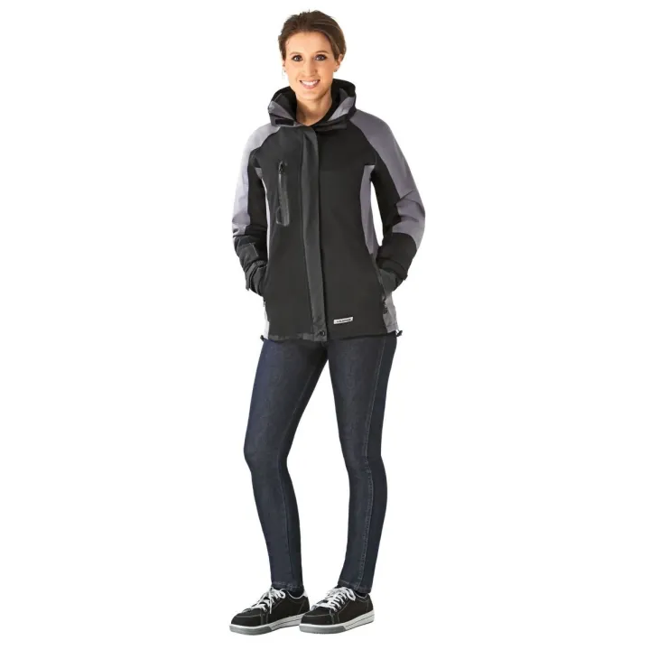 Veste Femme 3 en 1 avec polaire amovible Shape noir gris planam