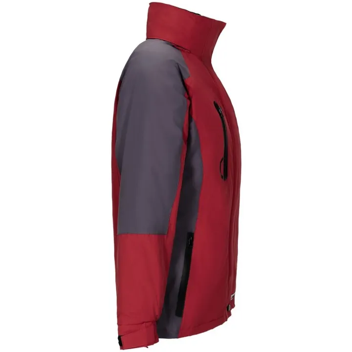 Veste Femme 3 en 1 avec polaire amovible Shape rouge gris planam profil
