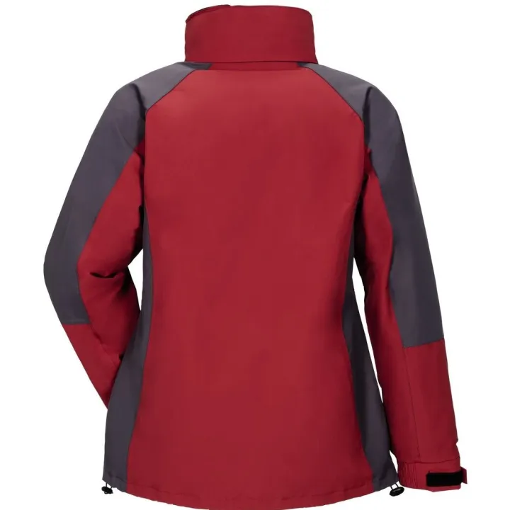 Veste Femme 3 en 1 avec polaire amovible Shape rouge gris planam dos