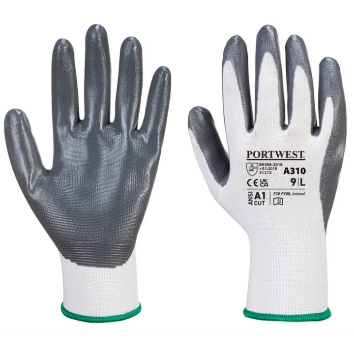 Gants manutention nylon enduit nitrile A310PW