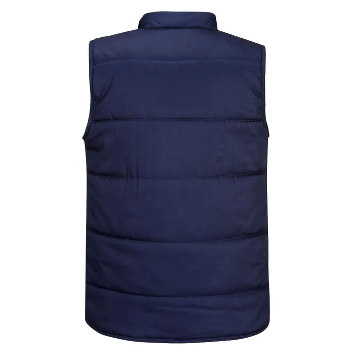 Gilet sans manche doudoune matelassée S414 marine PORWEST dos