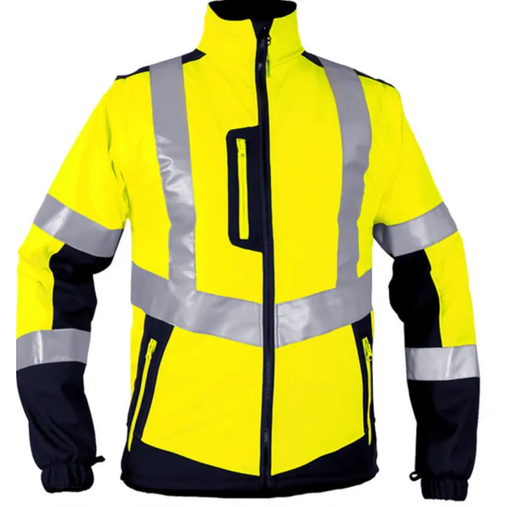 Gilet softshell manches amovibles classe 2 jaune