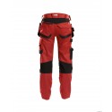 Pantalon de travail FLUX stretch D-Flex DASSY rouge noir dos