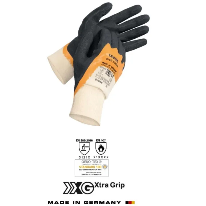 Gants de protection ré entrée XG20 GRIP UVEX dos déperlant