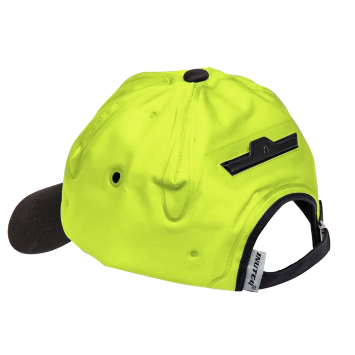 Casquette rafraîchissante HEADCOOM SMART ZIP INUTEQ jaune fluo