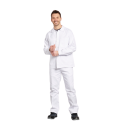 Homme en Pantalon de travail coton blanc PBV 100% coton