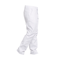 Pantalon de travail coton blanc PBV 100% coton profil