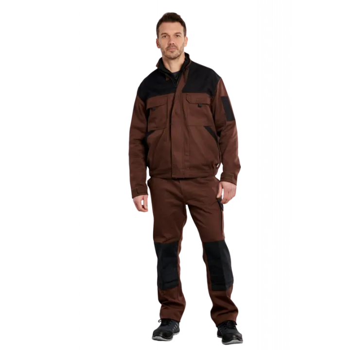 Homme au travail en pantalon TYPHON LENNY chocolat /noir PBV