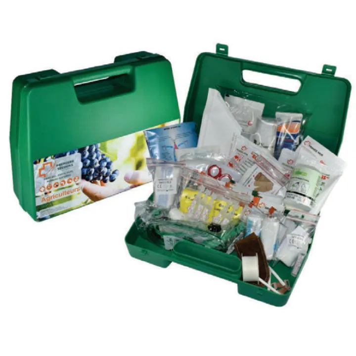 Trousse de secours AGRICULTURE  jusqu'à 10 personnes FRANCE NEIR