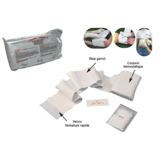 Coussin Hémostatique COUPE HEMO FRANCE NEIR