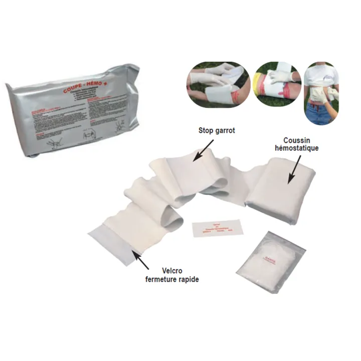 Coussin Hémostatique COUPE HEMO FRANCE NEIR
