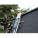 Écarteur de mur télescopique pour échelle sur toiture