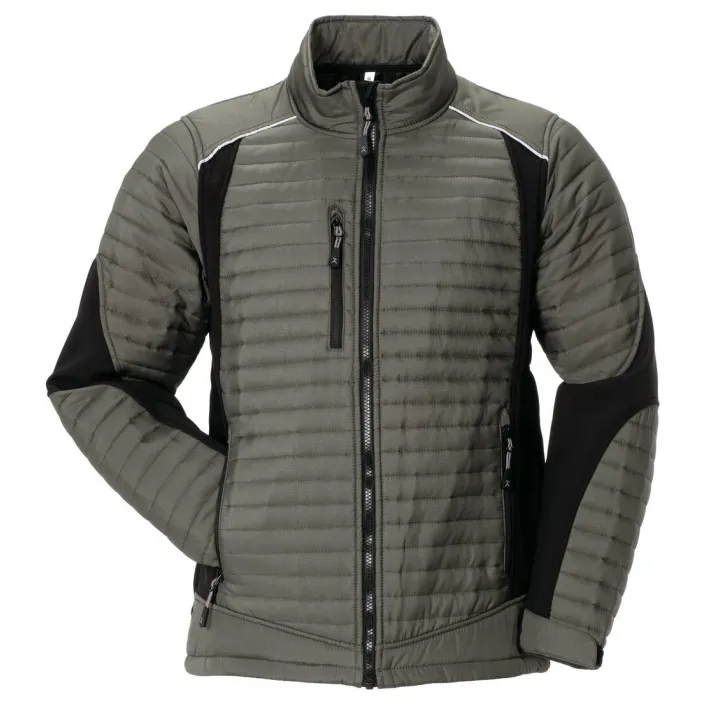Veste doudoune froid travail et loisir homme AIR vert noir