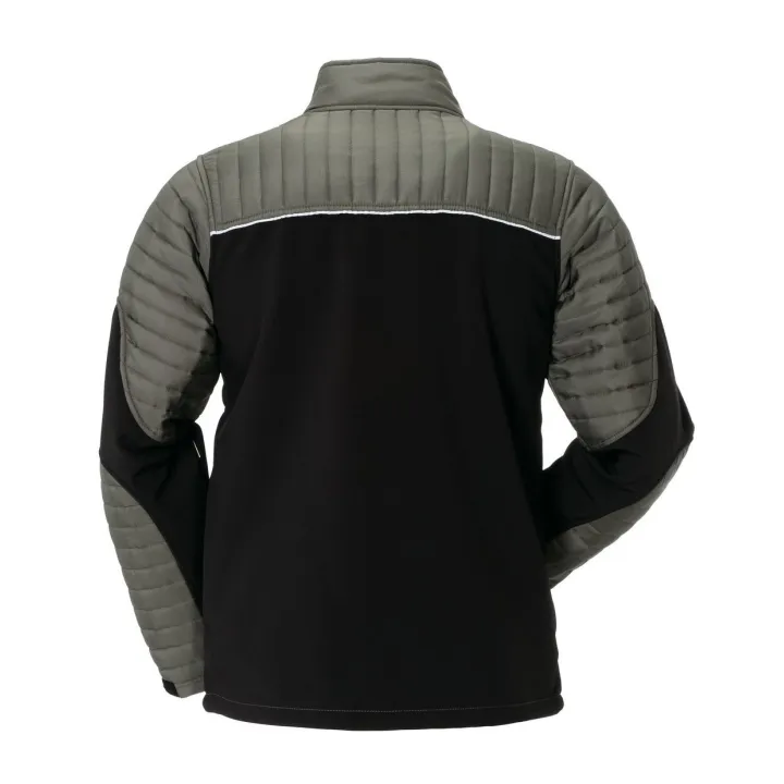 Veste doudoune froid travail et loisir homme AIR vert noir dos