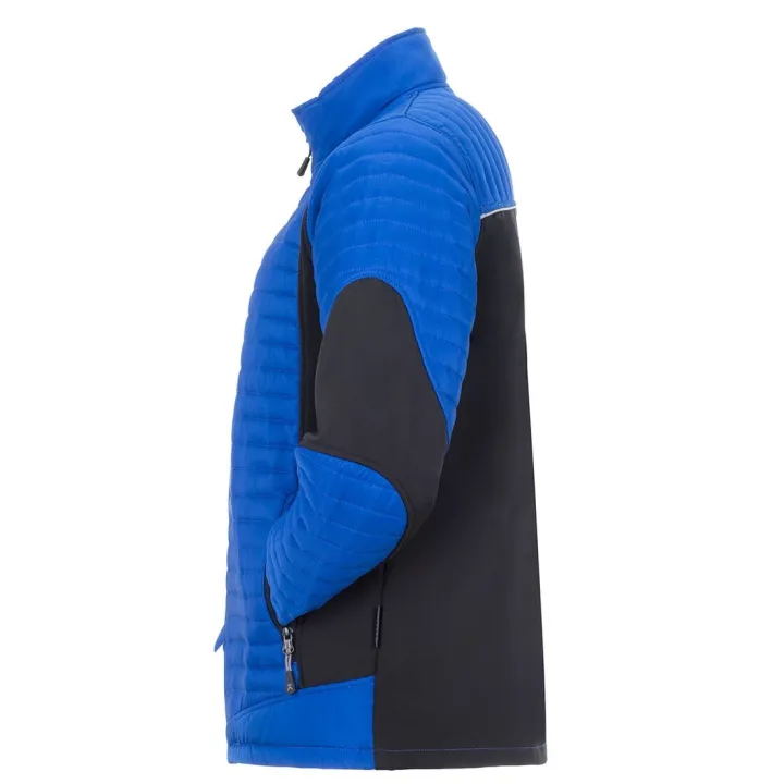 Veste doudoune froid travail et loisir homme AIR bleu noir profil