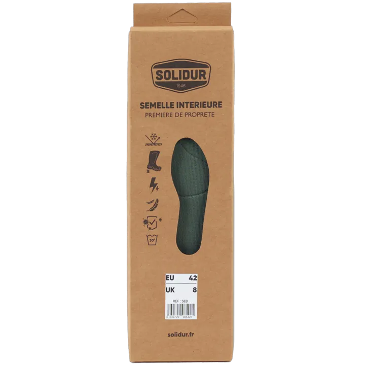 Présentation semelle SEB pour bottes ou chaussures SOLIDUR