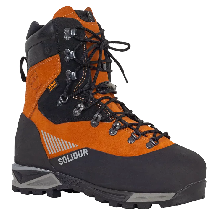 Chaussure forestière anti coupure S3 Classe 3 LOGWOOD Solidur Brown