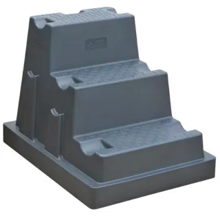 Escalier mobile rigide 3 marches milieu humide LA GEE