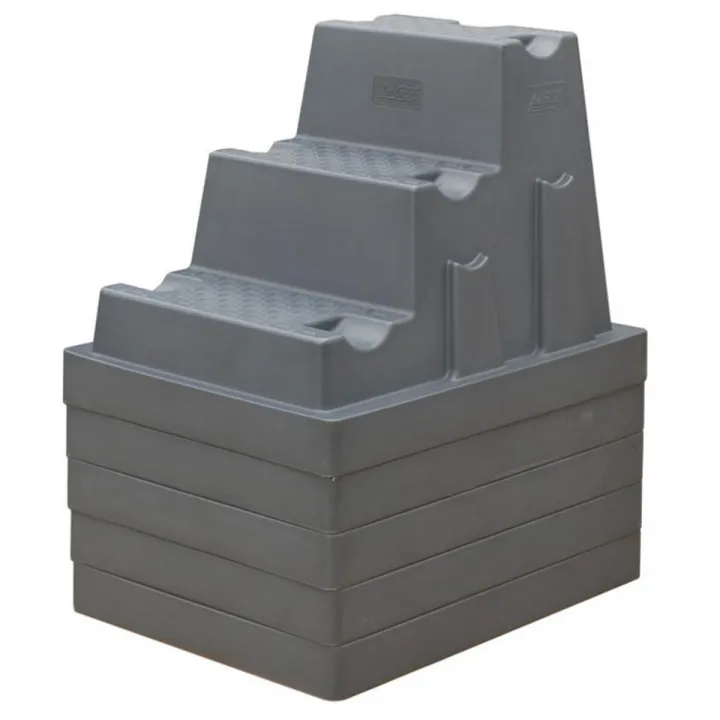 Escalier mobile rigide 3 marches milieu humide LA GEE stocké