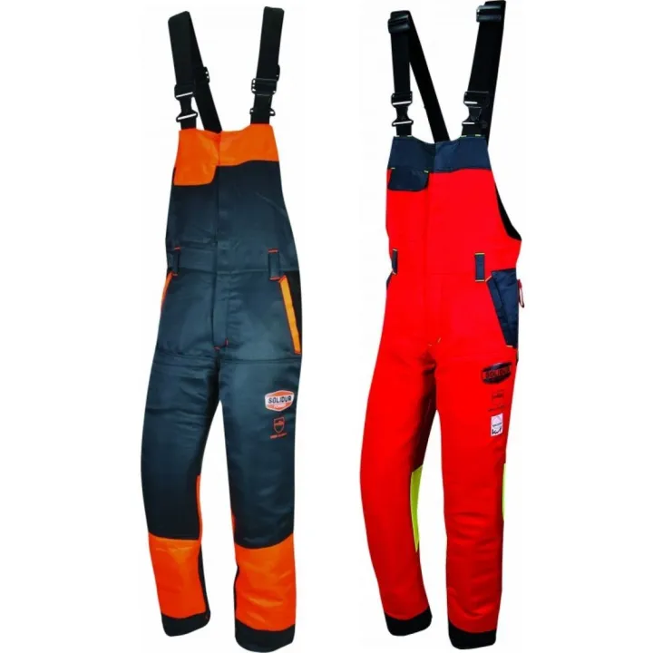 Salopette anti coupure forestière classe1 Solidur