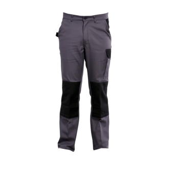 Pantalon de travail coton polyester gris noir OMAR